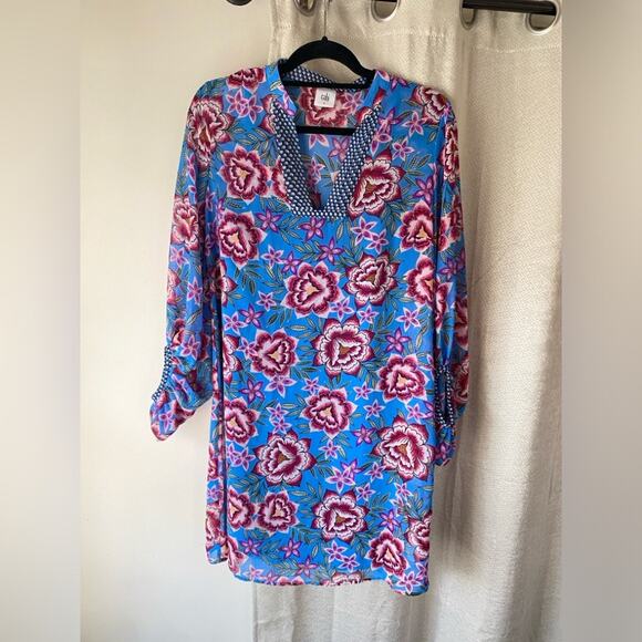 Cabi Primrose Dress Spring Dress size‎ small floral chiffon puff sleeve 5612 - Picture 3 of 7